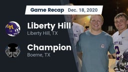 Recap: Liberty Hill  vs. Champion  2020