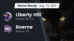 Recap: Liberty Hill  vs. Boerne  2021