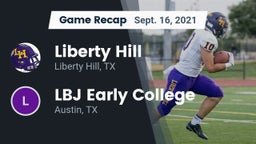 Recap: Liberty Hill  vs. LBJ Early College  2021