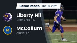Recap: Liberty Hill  vs. McCallum  2021