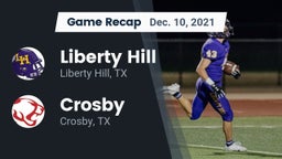 Recap: Liberty Hill  vs. Crosby  2021