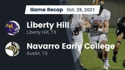 Recap: Liberty Hill  vs. Navarro Early College  2021