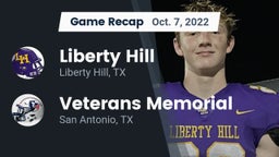 Recap: Liberty Hill  vs. Veterans Memorial 2022