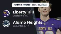 Recap: Liberty Hill  vs. Alamo Heights  2022