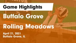 Buffalo Grove  vs Rolling Meadows  Game Highlights - April 21, 2021