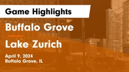 Buffalo Grove  vs Lake Zurich  Game Highlights - April 9, 2024