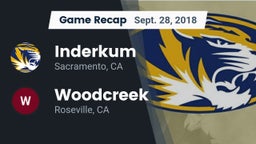 Recap: Inderkum  vs. Woodcreek  2018