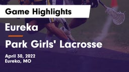 Eureka  vs Park Girls' Lacrosse Game Highlights - April 30, 2022