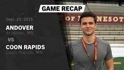 Recap: Andover  vs. Coon Rapids  2015