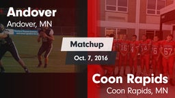 Matchup: Andover  vs. Coon Rapids  2016