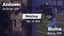 Matchup: Andover  vs. Blaine  2016