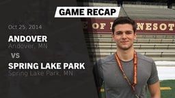 Recap: Andover  vs. Spring Lake Park  2014