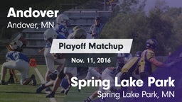 Matchup: Andover  vs. Spring Lake Park  2016