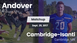 Matchup: Andover  vs. Cambridge-Isanti  2017