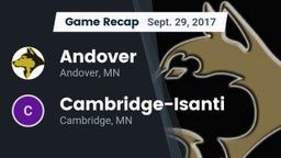 Recap: Andover  vs. Cambridge-Isanti  2017