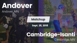 Matchup: Andover  vs. Cambridge-Isanti  2018