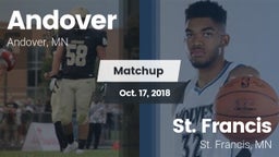 Matchup: Andover  vs. St. Francis  2018