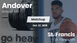 Matchup: Andover  vs. St. Francis  2018