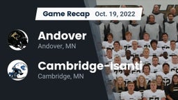 Recap: Andover  vs. Cambridge-Isanti  2022