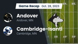 Recap: Andover  vs. Cambridge-Isanti  2023