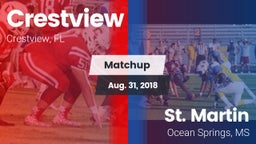Matchup: Crestview High vs. St. Martin  2018