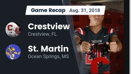 Recap: Crestview  vs. St. Martin  2018