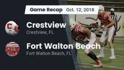 Recap: Crestview  vs. Fort Walton Beach  2018