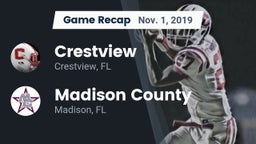 Recap: Crestview  vs. Madison County  2019