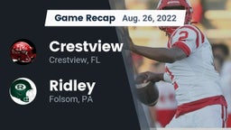 Recap: Crestview  vs. Ridley  2022