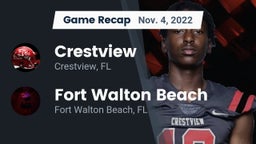 Recap: Crestview  vs. Fort Walton Beach  2022