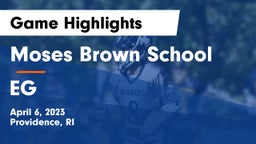 Moses Brown School vs EG Game Highlights - April 6, 2023