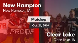 Matchup: New Hampton High vs. Clear Lake  2016