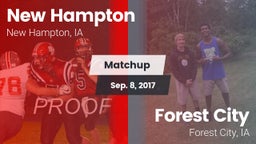 Matchup: New Hampton High vs. Forest City  2017