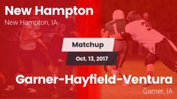 Matchup: New Hampton High vs. Garner-Hayfield-Ventura  2017