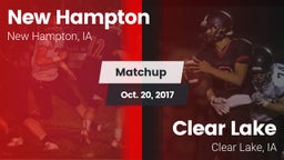 Matchup: New Hampton High vs. Clear Lake  2017