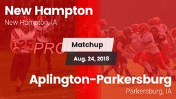 Matchup: New Hampton High vs. Aplington-Parkersburg  2018