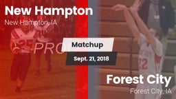 Matchup: New Hampton High vs. Forest City  2018
