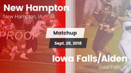 Matchup: New Hampton High vs. Iowa Falls/Alden  2018