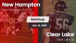 Matchup: New Hampton High vs. Clear Lake  2018