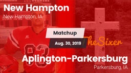 Matchup: New Hampton High vs. Aplington-Parkersburg  2019