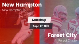 Matchup: New Hampton High vs. Forest City  2019