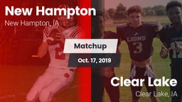 Matchup: New Hampton High vs. Clear Lake  2019
