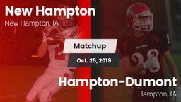 Matchup: New Hampton High vs. Hampton-Dumont  2019
