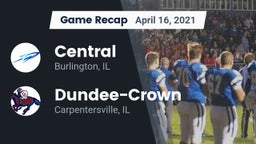 Recap: Central  vs. Dundee-Crown  2021