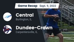 Recap: Central  vs. Dundee-Crown  2022