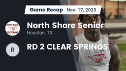 Recap: North Shore Senior  vs. RD 2 CLEAR SPRINGS 2023