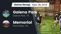 Recap: Galena Park  vs. Memorial  2018