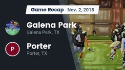 Recap: Galena Park  vs. Porter  2018