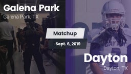Matchup: Galena Park High vs. Dayton  2019