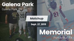 Matchup: Galena Park High vs. Memorial  2019